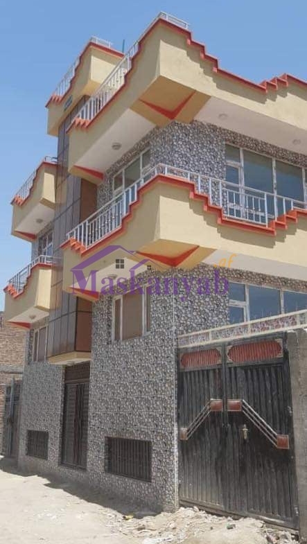 Three-Story Modern House for Sale in District 7, Kabul.