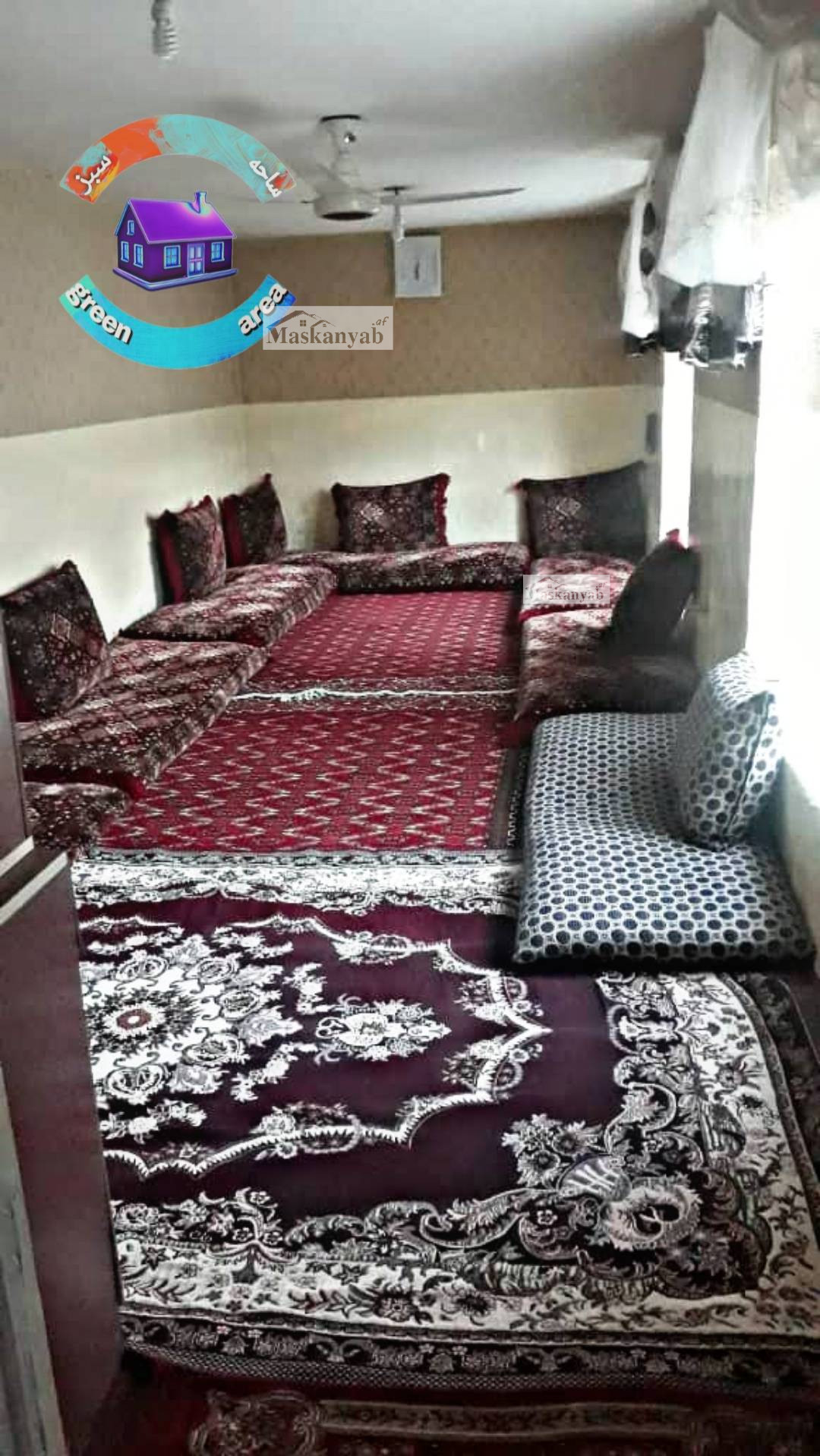 Five-room house is for sale Airport road, Kabul.