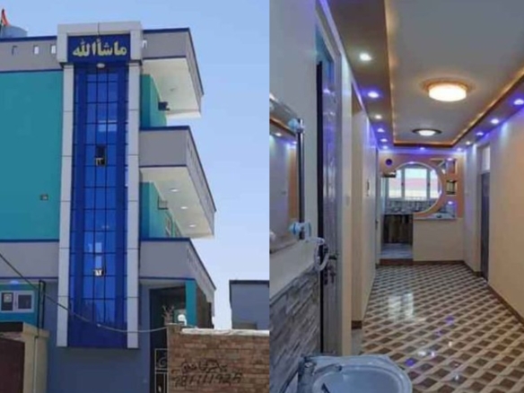 Four-floor house for sale at Deh Morad Khan Road, District 7