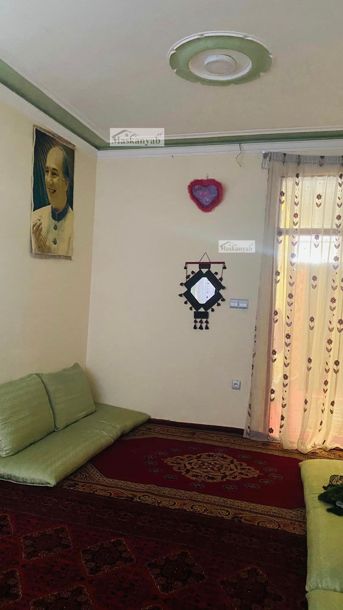 Six-room house for sale in Shaheed Hangara square, Kabul