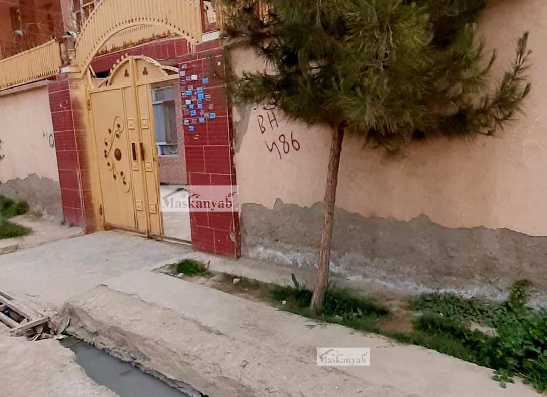 The Two-floor house for sale in 80 Meters road of Airport, Kabul