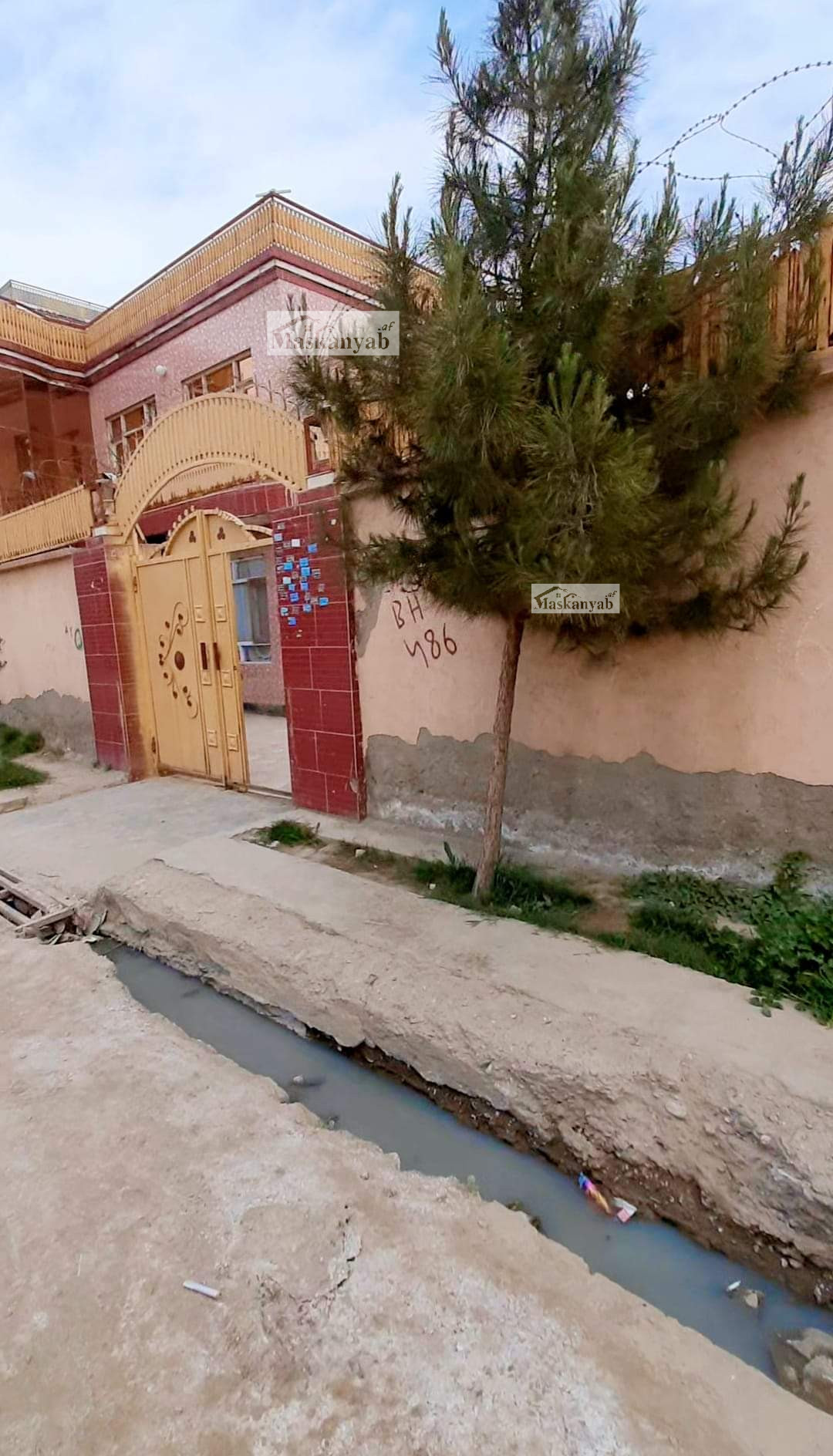The Two-floor house for sale in 80 Meters road of Airport, Kabul