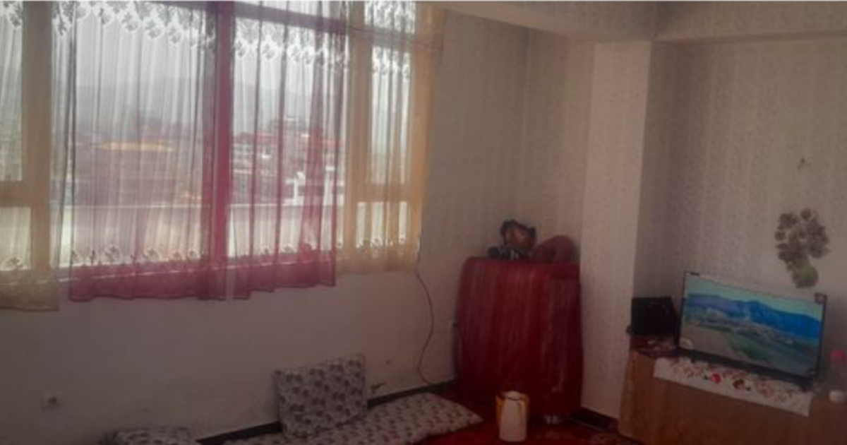 The two-room apartment is for mortgage in 5th Street of Taimani Project, Kabul