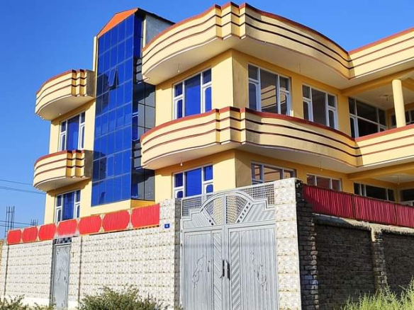 The three floors house is for sale in Marshal Fahim Road, Kotal-e Khair Khana, District 17, Kabul