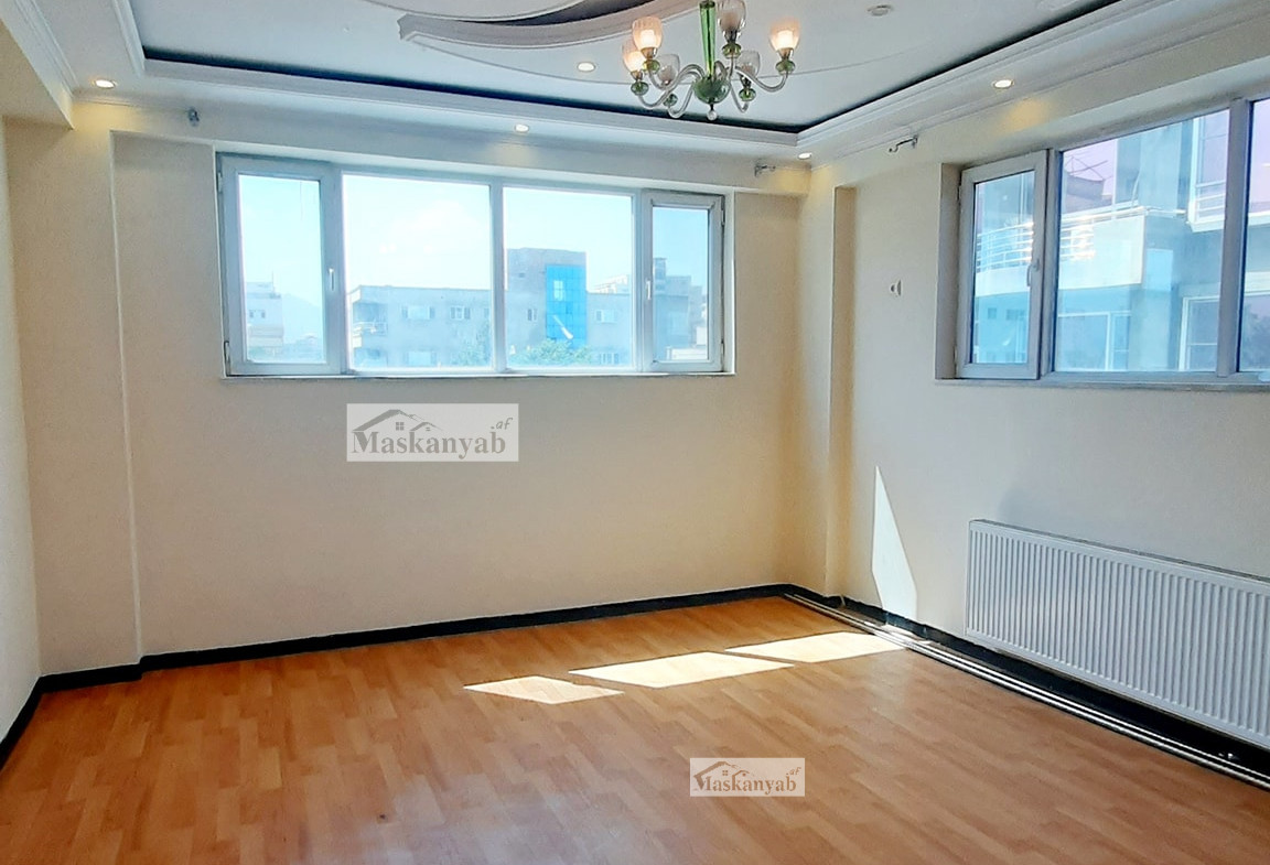 The Three rooms apartment is for rent in front of Salim Karawan Block, Kabul