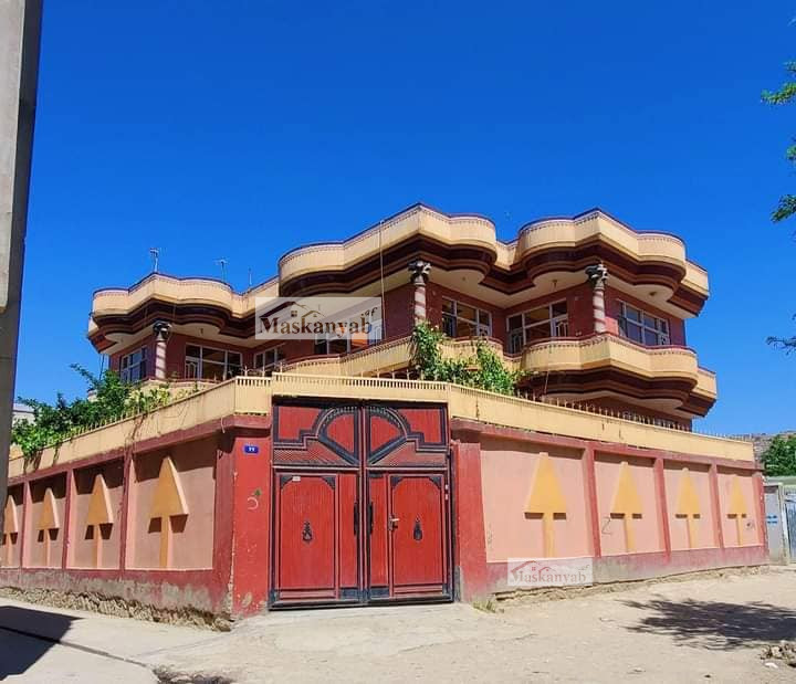 The Two-floor house is for sale in the Third Part of Khair Khana, Kabul