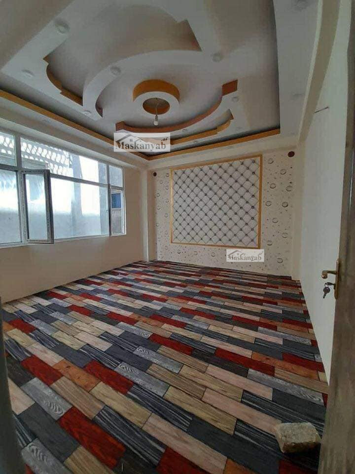 Three-room apartment for rent in 5th Street, Taimani Project, Kabul